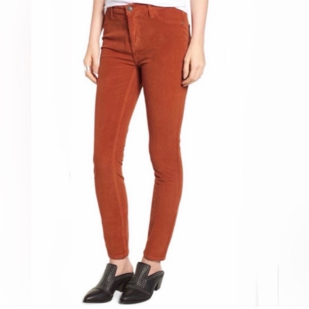 Anthropologie Pilcro and the Letterpress Corduroy Skinny Jeans Sz 25 Orange